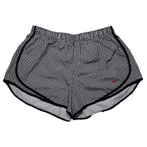 Nike Dri Fit Houndstooth Running Shorts Built In Liner Athletic Gym 3" Inseam L